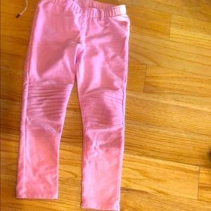 Pink moto thick leggings